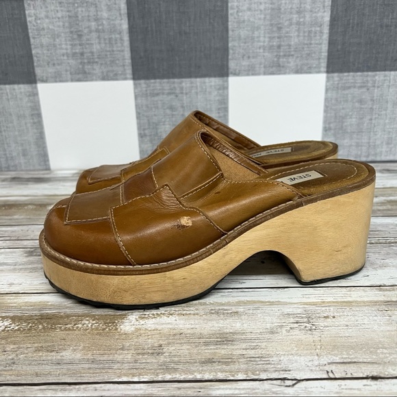 Steve Madden Curlie 90s Y2K Patchwork Platform Clog - Picture 4 of 14